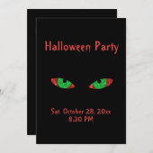 Evil Eyes Spider Web Halloween-Party Einladungen (Vorne/Hinten)