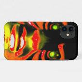 Evil Face Halloween Red Face Beängstigende grüne A Case-Mate iPhone Hülle (Rückseite (Horizontal))