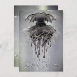 Evil Fairy Gown | Gothic Black Vampy Rock Sheen Einladung