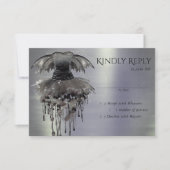 Evil Fairy Gown | Gothic Black Vampy Rock Sheen RSVP Karte (Vorderseite)