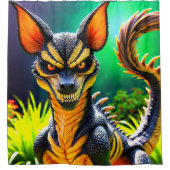Evil Fantasy Creature Duschvorhang (Vorderseite)