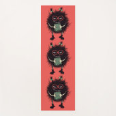 Evil Geeky Character Niedlich Gothic Book Lover Yogamatte (Vorderseite)