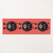 Evil Geeky Character Niedlich Gothic Book Lover Yogamatte (Vorderseite (Horizontal))