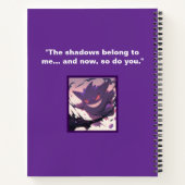 Evil Gengar Notebook in lila Farbe von Pokemon Notizblock (Rückseite)