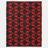 Evil Genie Interlocking Muster Fleecedecke (Vorderseite)