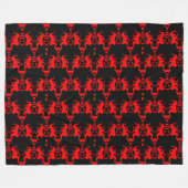 Evil Genie Interlocking Muster Fleecedecke (Vorderseite (Horizontal))