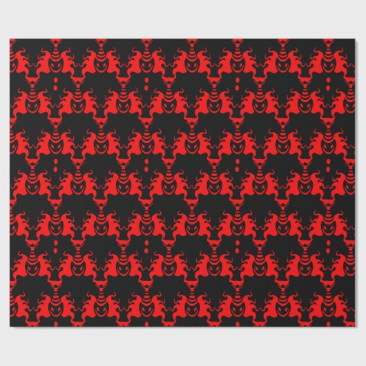 Evil Genie Interlocking Muster Geschenkpapier (Flach)