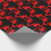 Evil Genie Interlocking Muster Geschenkpapier (Ecke)