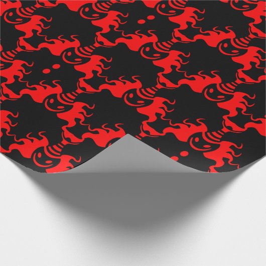 Evil Genie Interlocking Muster Geschenkpapier (Ecke)