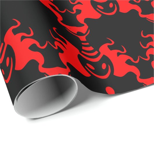 Evil Genie Interlocking Muster Geschenkpapier (Rolleneckpunkt)