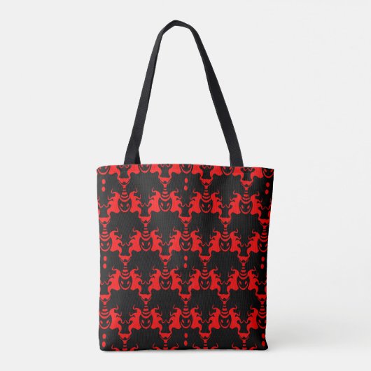 Evil Genie Interlocking Muster Tasche (Rückseite)