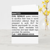 Evil Genius Ad Karte (Gelbe Blume)