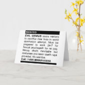 Evil Genius Ad Karte (Gelbe Blume)