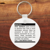Evil Genius Ad Schlüsselanhänger (Vorderseite)