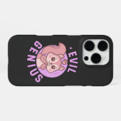 Evil Genius | Cute Squirrel Cartoon iPhone Hülle (Rückseite (Horizontal))