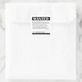 Evil Genius Gewollt Ad Quadratischer Aufkleber (Tasche)