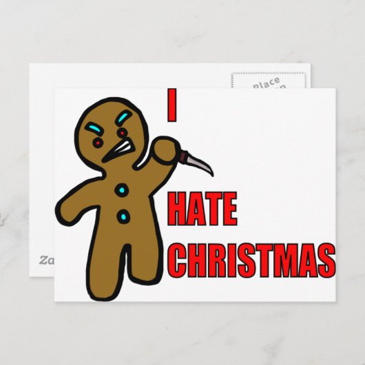 Evil Gingerbread Man Postkarte (Vorne/Hinten)