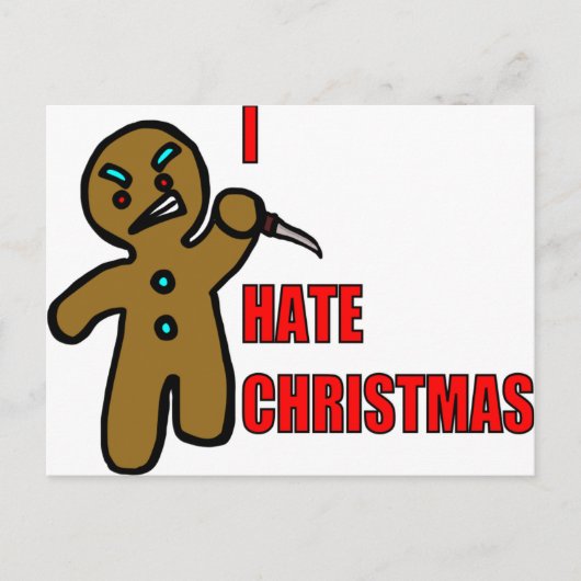Evil Gingerbread Man Postkarte (Vorderseite)