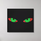 Evil Green Eyes Leinwanddruck (Vorderseite)