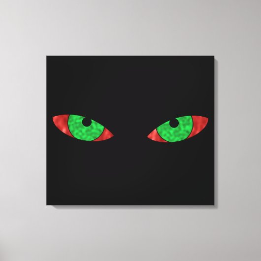 Evil Green Eyes Leinwanddruck (Vorderseite)