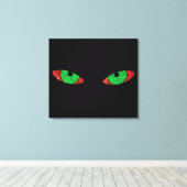 Evil Green Eyes Leinwanddruck (Insitu (Holzboden))