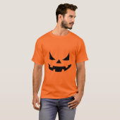 Evil Grin Pumpkin Face für Halloween Dekorationen T-Shirt (Vorne ganz)