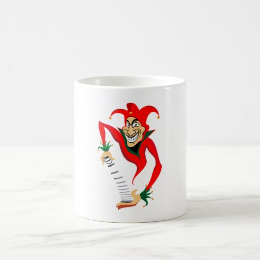 Evil Grinning Jester Joker mit Jack-in-the-Box Kaffeetasse (Mittel)