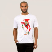Evil Grinning Jester Joker mit Jack-in-the-Box T-Shirt (Vorne ganz)