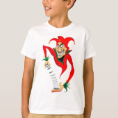 Evil Grinning Jester Joker mit Jack-in-the-Box T-Shirt (Vorderseite)