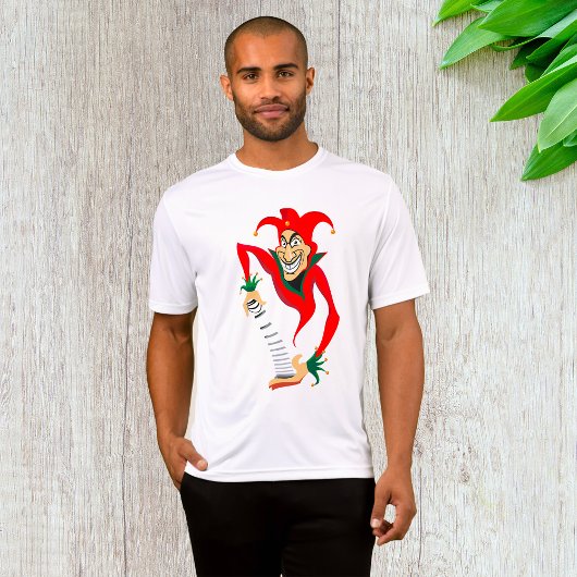 Evil Grinning Jester Joker mit Jack-in-the-Box T-Shirt