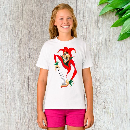 Evil Grinning Jester Joker mit Jack-in-the-Box T-Shirt