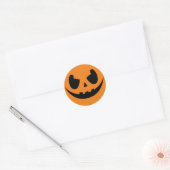 Evil Grinning Pumpkin Face Sticker (Umschlag)
