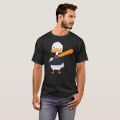 Evil Halloween duck with baseball bat T-Shirt (Vorne ganz)