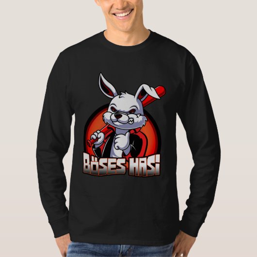 Evil Hasi Rabbit Easter Bunny T-Shirt (Vorderseite)
