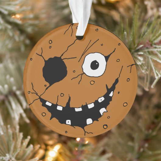 Evil Horror Gingerbread Man Face Tree Ornament (Baum)