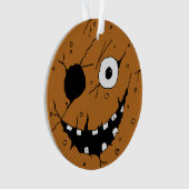 Evil Horror Gingerbread Man Face Tree Ornament (Vorderseite)