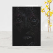 Evil Horror Greeting Card Karte (Gelbe Blume)