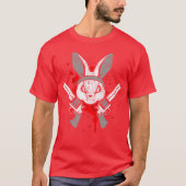 Evil Horror Rabbit Funny Rabbit Saying Easter Gift T-Shirt (Vorderseite)
