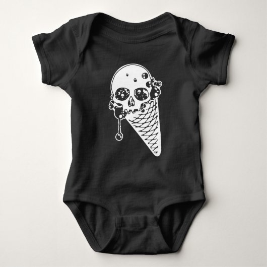 Evil Ice Cream Cone Baby Strampler (Vorderseite)