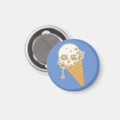 Evil Ice Cream Cone Magnet (Vorderseite/Rückseite)