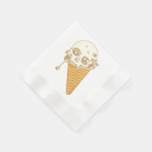 Evil Ice Cream Cone Napkins Serviette (Ecke)