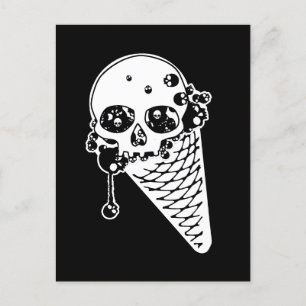 Evil Ice Cream Cone Postkarte