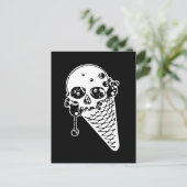Evil Ice Cream Cone Postkarte (Stehend Vorderseite)