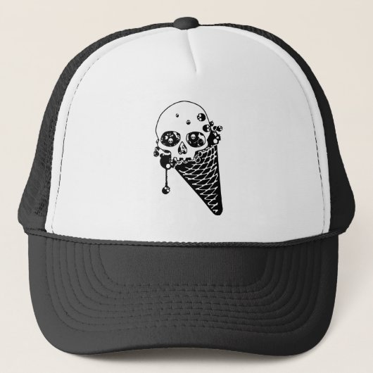 Evil Ice Cream Cone Truckerkappe (Vorderseite)
