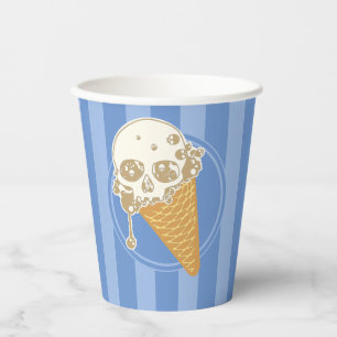 Evil Ice Creme Cone Paper Cups Pappbecher