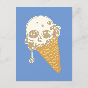 Evil Ice Creme Cone Postkarte