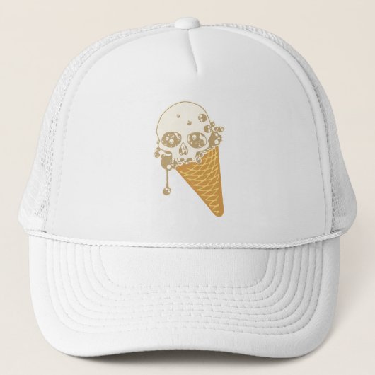 Evil Ice Creme Cone Trucker Hat Truckerkappe (Vorderseite)