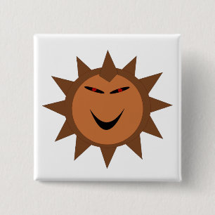 Evil Igel Kawaii Goth Halloween Button