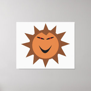 Evil Igel Kawaii Goth Halloween Canvas Print Leinwanddruck