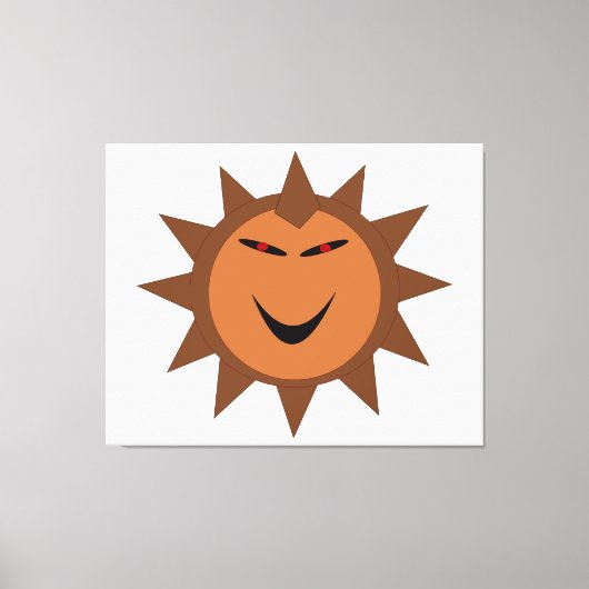 Evil Igel Kawaii Goth Halloween Canvas Print Leinwanddruck (Vorderseite)